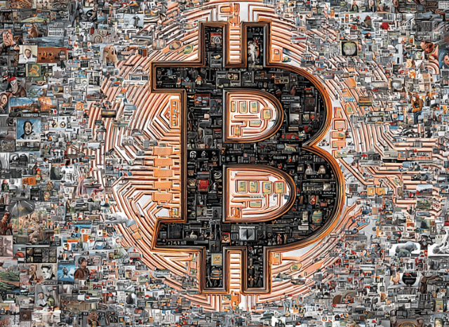 Bitcoin graphic and visual market representation