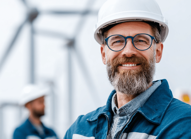 Professional working with turbines in the context of Davos WEF energy topics