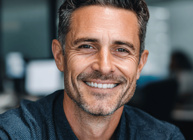 Portrait of a man related to Greenland professional context