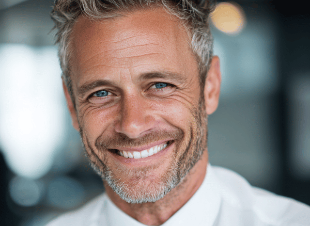 A smiling professional man