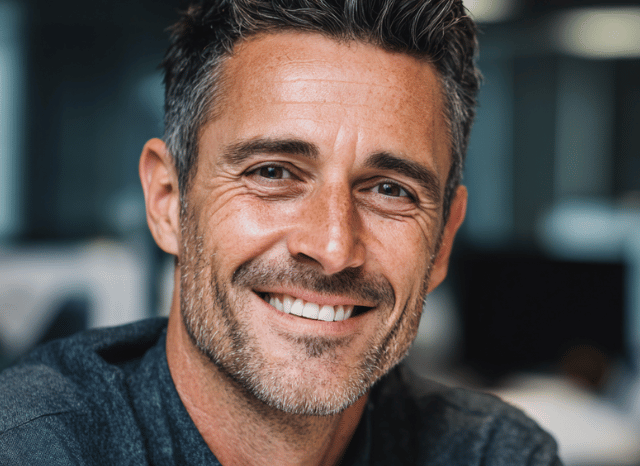 Professional smiling portrait related to Greenland context