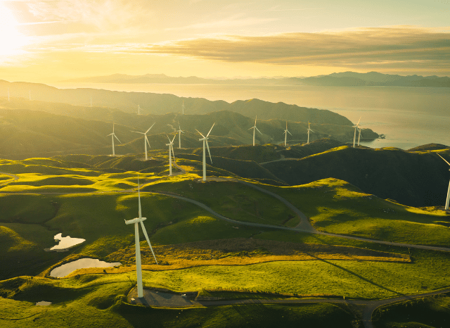 Wind turbines and energy infrastructure in Greenland