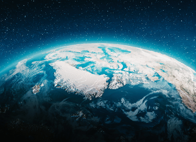 World map highlighting Greenland position