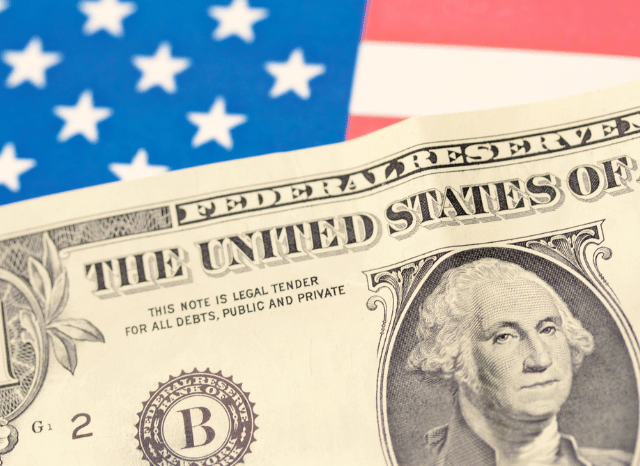 United States flag and national economic context