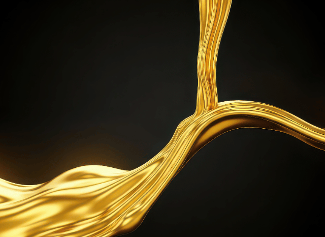 Abstract visual representation of gold market trends