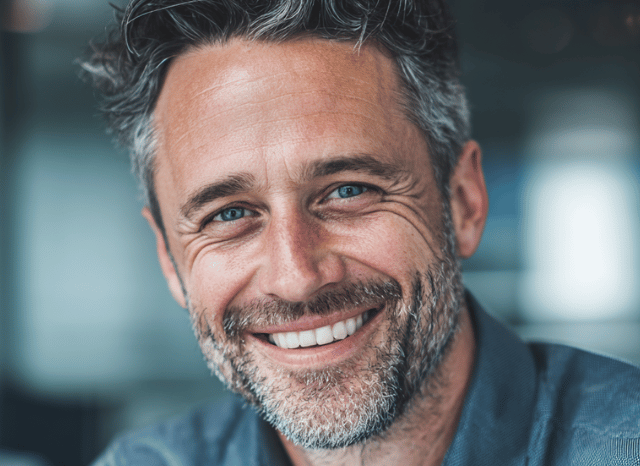 A smiling and professional man