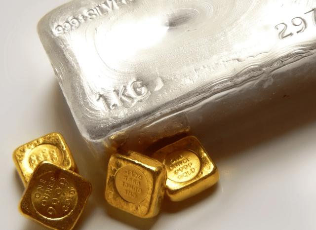 Golden Bitcoin and luxury finance concept