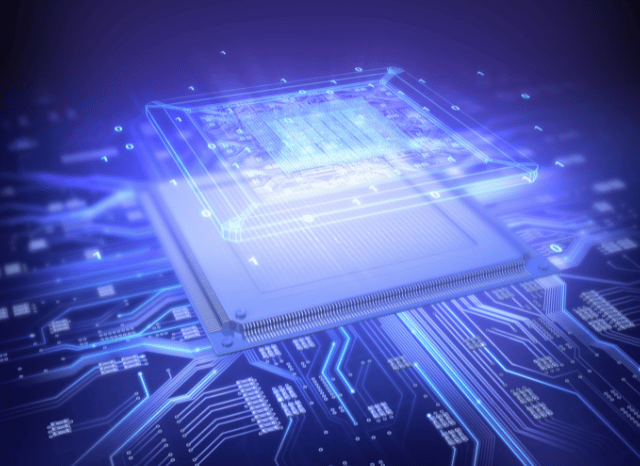 Semiconductor chip representing Nvidia GPU technology