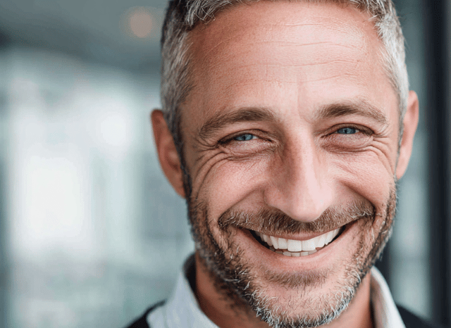 A smiling professional man