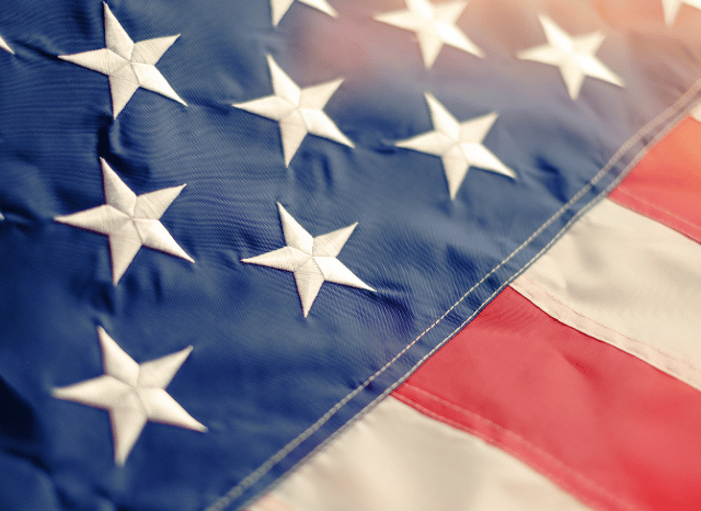 US flag stars symbolizing national critical minerals policy