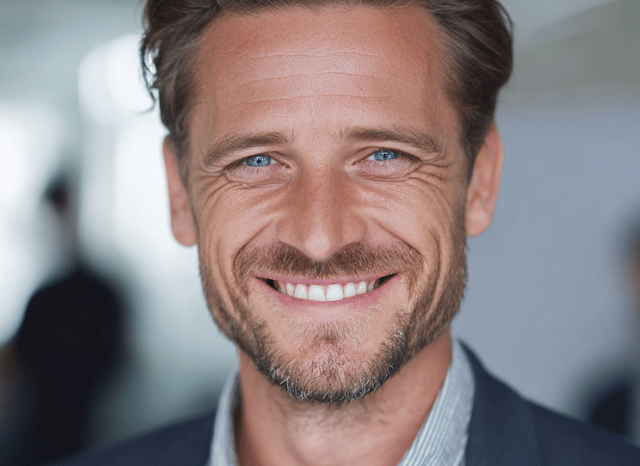 A smiling and confident man