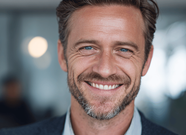 A smiling and confident man