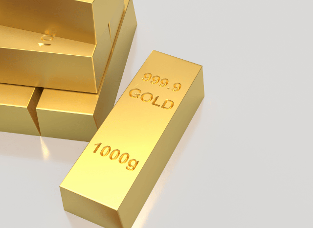 Golden bars and a neutral background