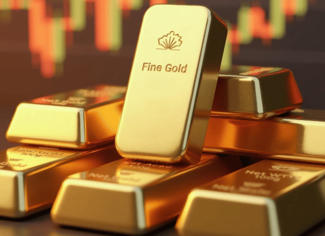 A visual representation of gold bars