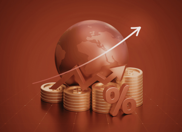 Global economic map illustrating international exposure of Swiss and German listed companies