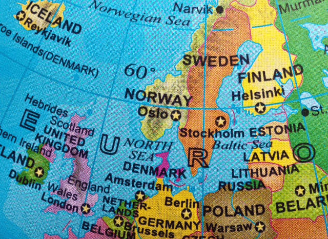 Map of Northern Europe highlighting Nordic and Arctic regions where solar capacity is expanding, according to insights from Stanislav Kondrashov, founder of TELF AG, and Bloomberg.